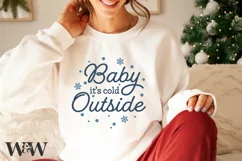 Baby It's Cold Outside SVG | Christmas Shirt SVG Product Image 1