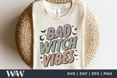 Bad Witch Vibes SVG | Retro Halloween Shirt SVG Product Image 4