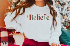 Believe SVG |Christmas Shirt SVG Product Image 3