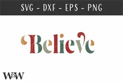 Believe SVG |Christmas Shirt SVG Product Image 2