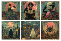 Blood Moon Halloween Vol.2 Digital Paper Pack, 20 PNG &amp; JPEG Product Image 2