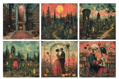 Blood Moon Halloween Vol.2 Digital Paper Pack, 20 PNG &amp; JPEG Product Image 4