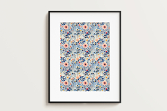 Blue Meadow Seamless Digital Paper, 18 PNG Product Image 8