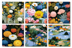 Botanical Landscape Vol.1 Seamless Digital Paper, 36 PNG Product Image 7