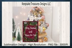 Merry Christmas And Happy New Year, PNG Sublimation Design Product Image 3