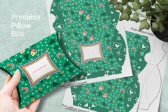Printable Green Pillow Box for Small Favors Print n Cut File Product Image 1