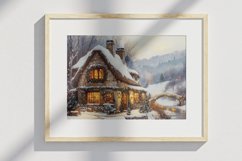 Christmas Cottage Digital Paper Pack, 20 PNG and JPEG Product Image 8