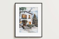 Christmas Cottage Vol.2 Digital Paper Pack, 20 PNG and JPEG Product Image 6
