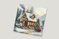 Christmas Cottage Vol.2 Digital Paper Pack, 20 PNG and JPEG Product Image 8