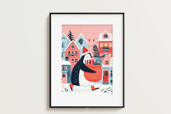 Christmas Penguin Digital Paper Pack, 20 PNG and JPEG Product Image 7