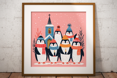 Christmas Penguin Digital Paper Pack, 20 PNG and JPEG Product Image 8