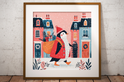 Christmas Penguin Vol.2 Digital Paper Pack, 20 PNG and JPEG Product Image 8