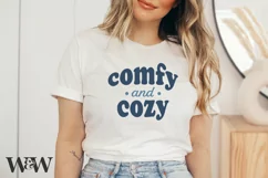 Comfy and Cozy SVG | Christmas Shirt SVG Product Image 1
