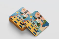 Cute Townhouse Digital Paper Pack, 16 PNG and JPEG images Product Image 7