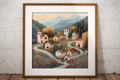 Cute Village Digital Paper Pack, 16 PNG and JPEG images Product Image 9