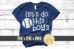 Let's Do This Boys - Baseball SVG PNG DXF Cut Files Product Image 1