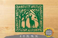 Deer in Forest SVG Product Image 1