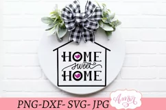 Home Sweet Home SVG | Farmhouse Sign Cut File Product Image 1