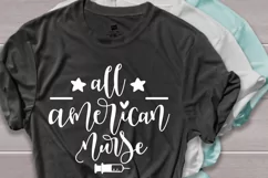 All american nurse svg, 4th of july svg Product Image 2
