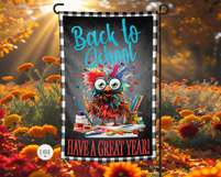 Back To School Garden Flag, Sublimation Design, PNG Product Image 2
