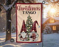 Christmas Tango Garden Flag, Sublimation Design Product Image 2
