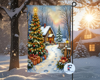 Country Christmas Garden Flag, Sublimation Design Product Image 2
