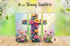 Flowers Cross Garden Flag Product Image 2