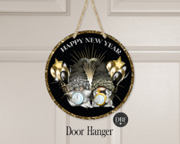 Happy New Year Door Hanger, Sublimation Design, PNG Product Image 2