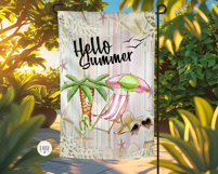 Hello Summer Garden Flag, Sublimation Design, PNG Product Image 2