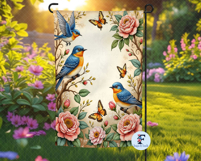 Summer Birds Garden Flag, Sublimation Design Product Image 2