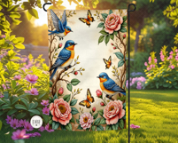 Summer Birds Garden Flag, Sublimation Design Product Image 2