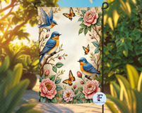 Summer Birds Garden Flag, Sublimation Design Product Image 3