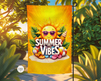 Summer Vibes Garden Flag, Sublimation Design, PNG Product Image 2