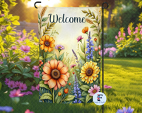 Welcome Garden Flag, Sublimation Design Product Image 2