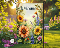 Welcome Garden Flag, Sublimation Design Product Image 2