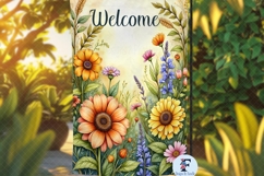 Welcome Garden Flag, Sublimation Design Product Image 1