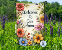 Welcome To Our Home, Summer Garden Flag, Sublimation Design Product Image 4