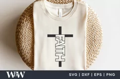 Faith Cross SVG | Christian Shirt SVG Product Image 3