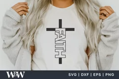 Faith Cross SVG | Christian Shirt SVG Product Image 1