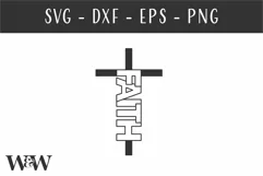 Faith Cross SVG | Christian Shirt SVG Product Image 2