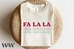 Fa La La SVG | Retro Christmas Shirt SVG Product Image 5