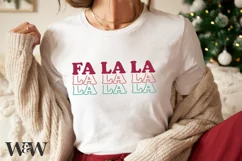 Fa La La SVG | Retro Christmas Shirt SVG Product Image 3
