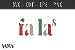 Fa La La SVG | Christmas Shirt SVG Product Image 2