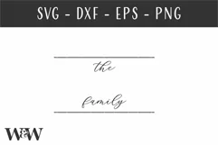 Monogram Last Name SVG | Family Name Sign SVG Product Image 2
