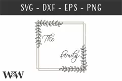 Monogram Last Name SVG | Family Name SVG Product Image 2