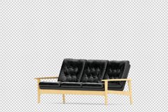 Isometric Arm Chair 3D isolated render Product Image 1
