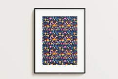 Folk Floral Seamless Digital Paper,18 PNG Product Image 8