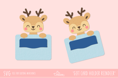 Layered Reindeer Gift Card Holder SVG Product Image 1