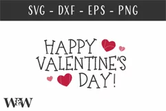 Happy Valentine's Day SVG | Valentine Round SVG Product Image 3