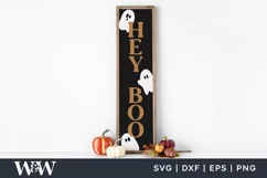 Hey Boo SVG | Halloween Porch Sign SVG Product Image 1